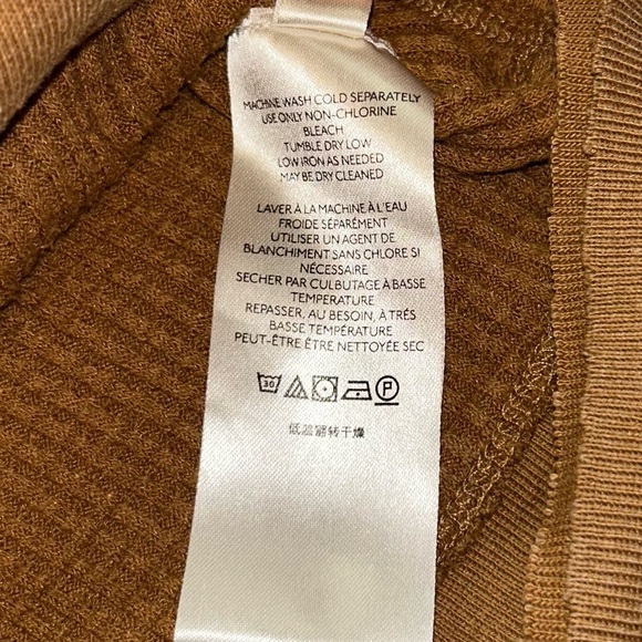 We The Free Brown V-Neck Sweatshirt - Picture 5 of 6